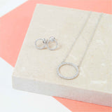 Earrings - Chora Sterling Silver & Cubic Zirconia Jewellery Set