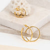 Deia Piccolo Yellow Gold Vermeil Kiss Hoop Earrings-Auree Jewellery