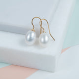 Gloucester White Freshwater Pearl & Gold Vermeil Drop Earrings