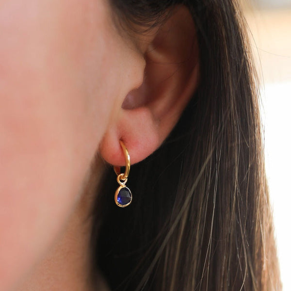 Hampton Gold Vermeil Interchangeable Gemstone Earrings