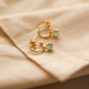 Hampton Gold Vermeil Interchangeable Gemstone Earrings-Auree Jewellery