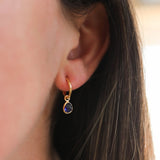 Hampton Sapphire & Gold Vermeil Interchangeable Gemstone Earrings