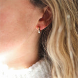 Knightsbridge Mini Three Colour Gold Vermeil Triple Hoop Earrings