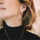 Knightsbridge Yellow Gold Vermeil Triple Hoop Earrings-Auree Jewellery