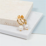 Manhattan Gold & Pearl Interchangeable Drops-Auree Jewellery