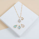 Manhattan Gold & Pearl Interchangeable Drops-Auree Jewellery