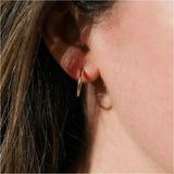 Earrings - Manhattan Rose Gold Vermeil Hoop Earrings