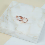 Earrings - Manhattan Rose Gold Vermeil Hoop Earrings