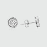 Earrings - Mongeri Sterling Silver & Cubic Zirconia Stud Earrings