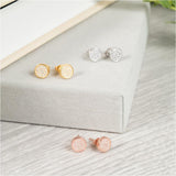 Earrings - Mongeri Sterling Silver & Cubic Zirconia Stud Earrings