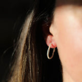 Olivera Piccolo Silver Hoop Earrings