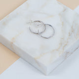 Olivera Piccolo Silver Hoop Earrings