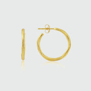 Olivera Piccolo Gold Vermeil Hoop Earrings-Auree Jewellery