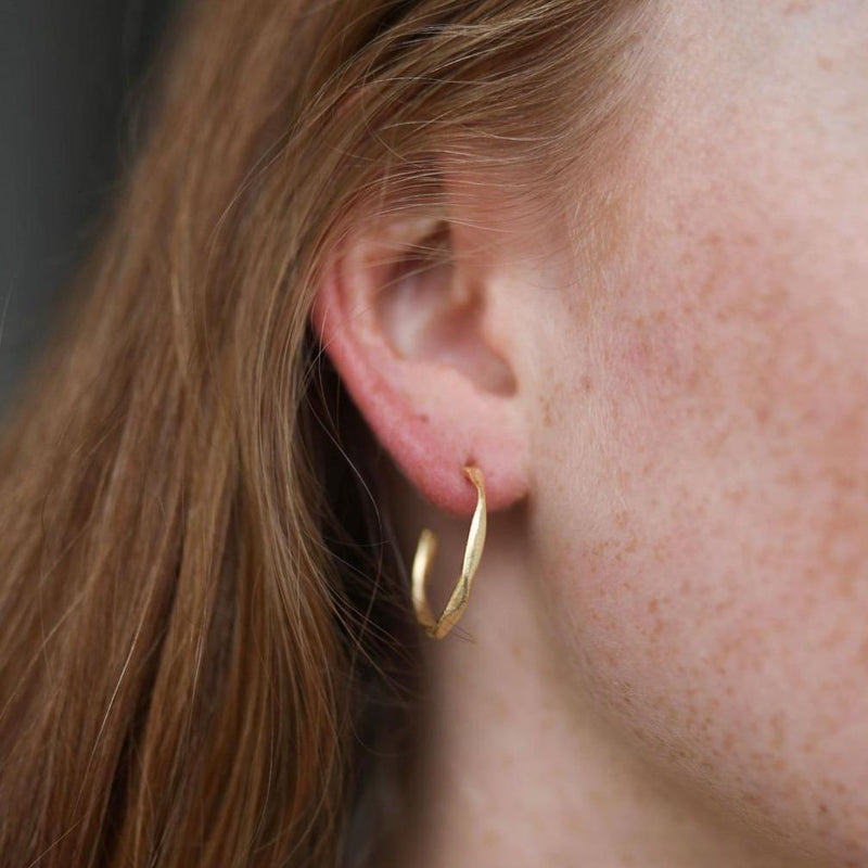 Olivera Piccolo Gold Vermeil Hoop Earrings