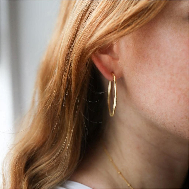 Olivera Large Yellow Gold Vermeil Hoop Earrings