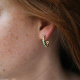 Ortigia Chrysoprase & Gold Vermeil Hoop Earrings