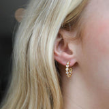 Ortigia Moonstone & Gold Vermeil Hoop Earrings-Auree Jewellery