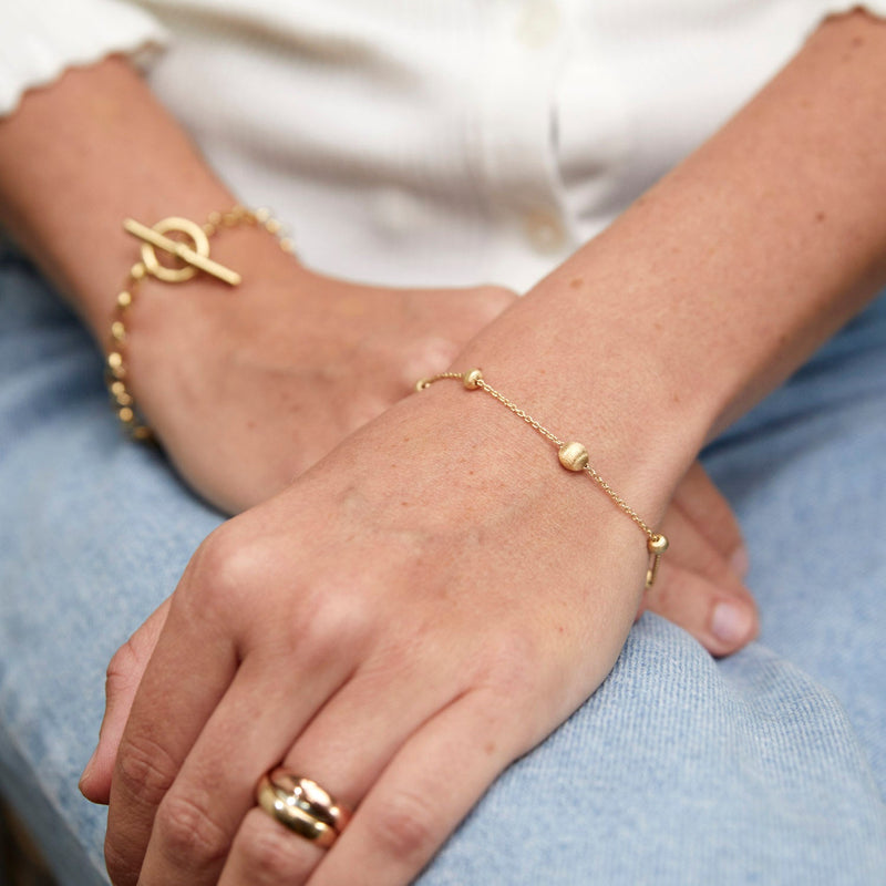 Garda 18ct Yellow Gold Vermeil Nugget Bracelet