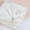 Gloucester White Freshwater Pearl & Sterling Silver Jewellery Set-Auree Jewellery