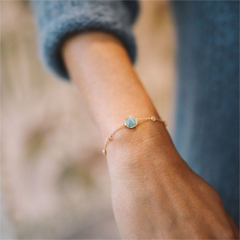 Iseo Amazonite & Gold Vermeil Jewellery Set