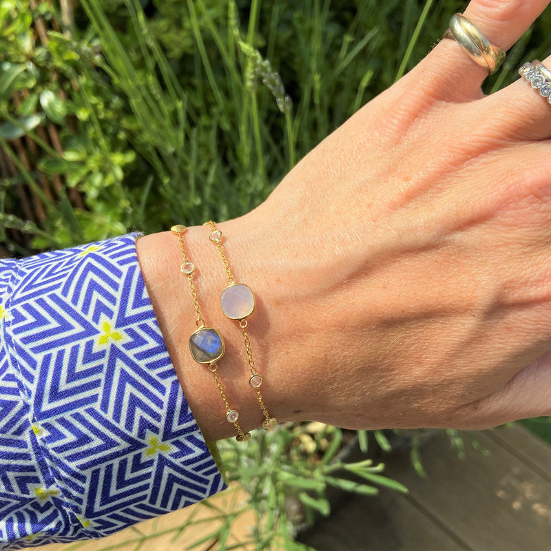 Iseo Labradorite & Gold Vermeil Jewellery Set