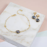 Iseo Labradorite & Gold Vermeil Jewellery Set