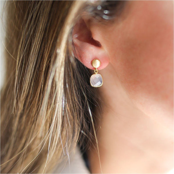 Iseo Pink Chalcedony & Gold Vermeil Jewellery Set