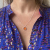 Barcelona July Birthstone Carnelian & Silver Jewellery Set-Auree Jewellery