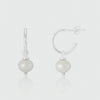 Manhattan Silver & Pearl Interchangeable Drops-Auree Jewellery