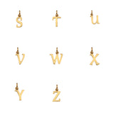 Audley 9ct Yellow Gold Alphabet Pendant (no chain)-Auree Jewellery