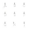 Audley Sterling Silver Alphabet Pendant (no chain)-Auree Jewellery