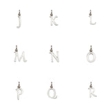 Audley Sterling Silver Alphabet Pendant (no chain)-Auree Jewellery