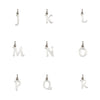 Audley Sterling Silver Alphabet Pendant (no chain)-Auree Jewellery