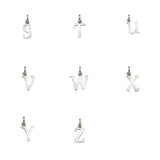 Audley Sterling Silver Alphabet Pendant (no chain)-Auree Jewellery