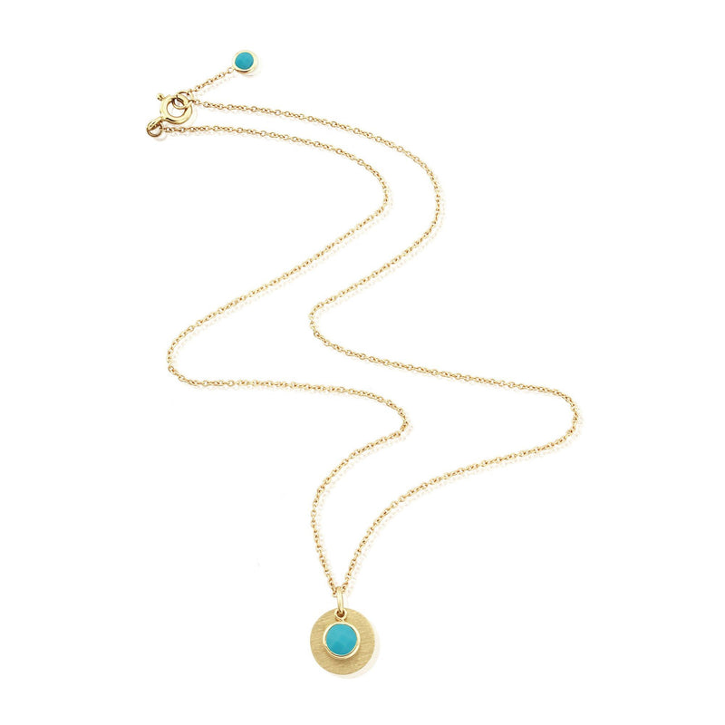 Necklaces & Pendants - Bali December Birthstone Necklace Turquoise