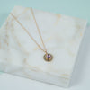 Bali  9ct Gold Amethyst February Birthstone Necklace-Auree Jewellery