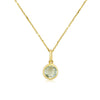 Bali 9ct Gold & Blue Topaz March Birthstone Pendant-Auree Jewellery