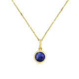 Bali 9ct Gold & Lapis Lazuli September Birthstone Pendant