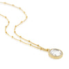 Barcelona April Crystal Birthstone Necklace-Auree Jewellery