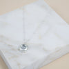 Barcelona Silver August Green Amethyst Birthstone Necklace-Auree Jewellery