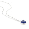 Barcelona Silver September Lapis Lazuli Birthstone Necklace-Auree Jewellery