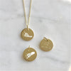 Bellevue 9ct Gold Footprint Pendant-Auree Jewellery