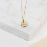 Bellevue 9ct Gold Footprint Pendant-Auree Jewellery