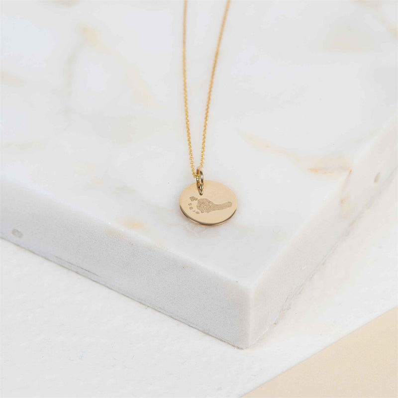 Necklaces & Pendants - Bellevue 9ct Gold Footprint Pendant