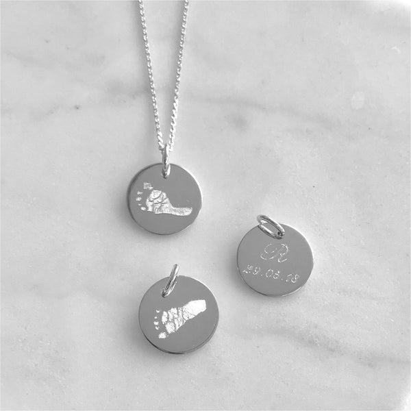 Necklaces & Pendants - Bellevue Silver Footprint Necklace
