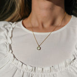 Brooklyn Green Amethyst & Gold Vermeil Necklace-Auree Jewellery