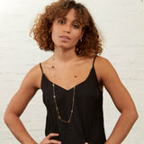 Necklaces & Pendants - Chennai 18ct Gold Vermeil & Multi Gemstone Long Necklace