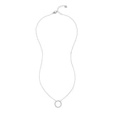 Chora Mini Circle Sterling Silver & Cubic Zirconia Necklace