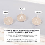 Necklaces & Pendants - Hobury 9ct Yellow Gold Disc Engraved Initial Pendant
