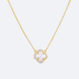 Irini Yellow Gold and Mother of Pearl Necklace